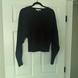 Frame Denim Linen Black Sweater